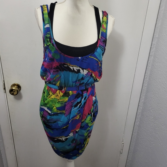 Factory by Erik Hart Rainbow Multi Colored Party Xs Dress - Picture 4 of 11